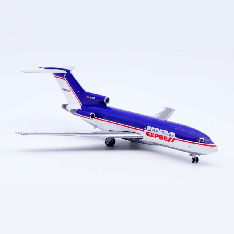 Jcwings 1: 200 โมเดลเครื่องบินโลหะผสม Federal Express B727-100 N115FE