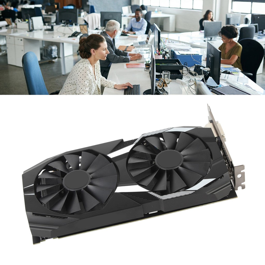 สนุก ~ RX590 กราฟิกการ์ด 8GB GDDR5 256bit Quiet Fast การกระจายความร้อนเกมกราฟิกการ์ดสําหรับคอมพิวเตอ