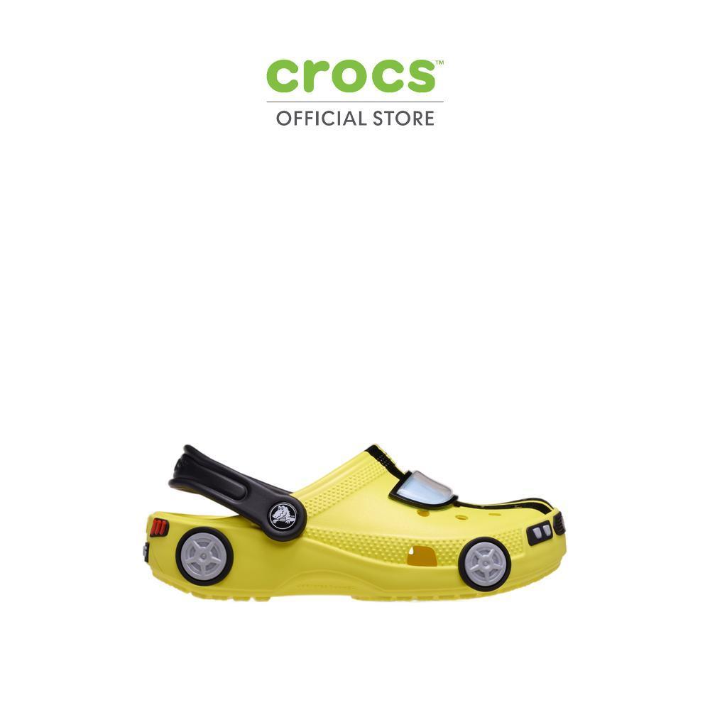 CROCS  รองเท้าลำลองเด็ก KIDS' CLASSIC IAM RACE CAR CLOG   รุ่น 211168-77J - CYBER YELLOW