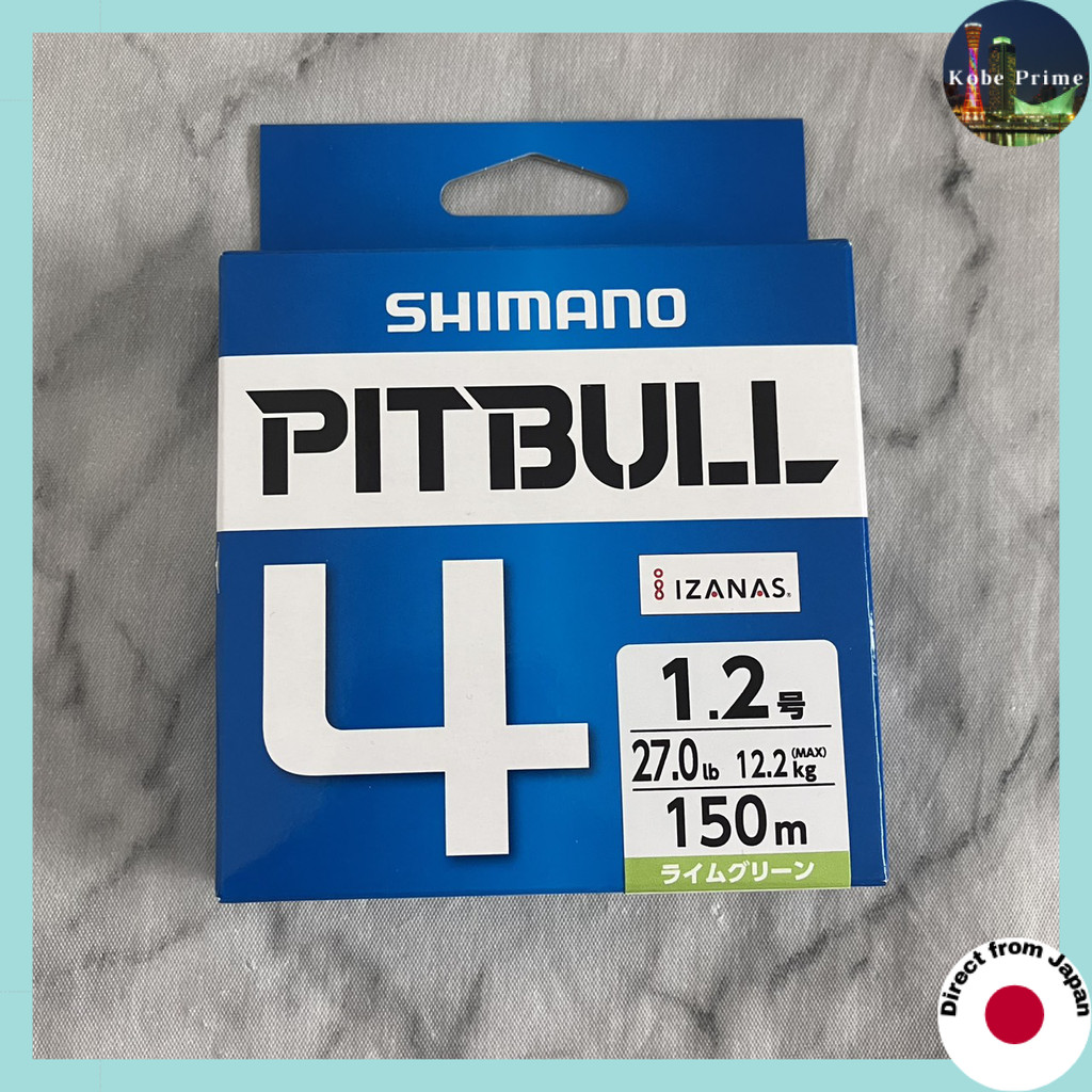 SHIMANO Pitbull 4 Braided PE Fishing Line - Lime Green