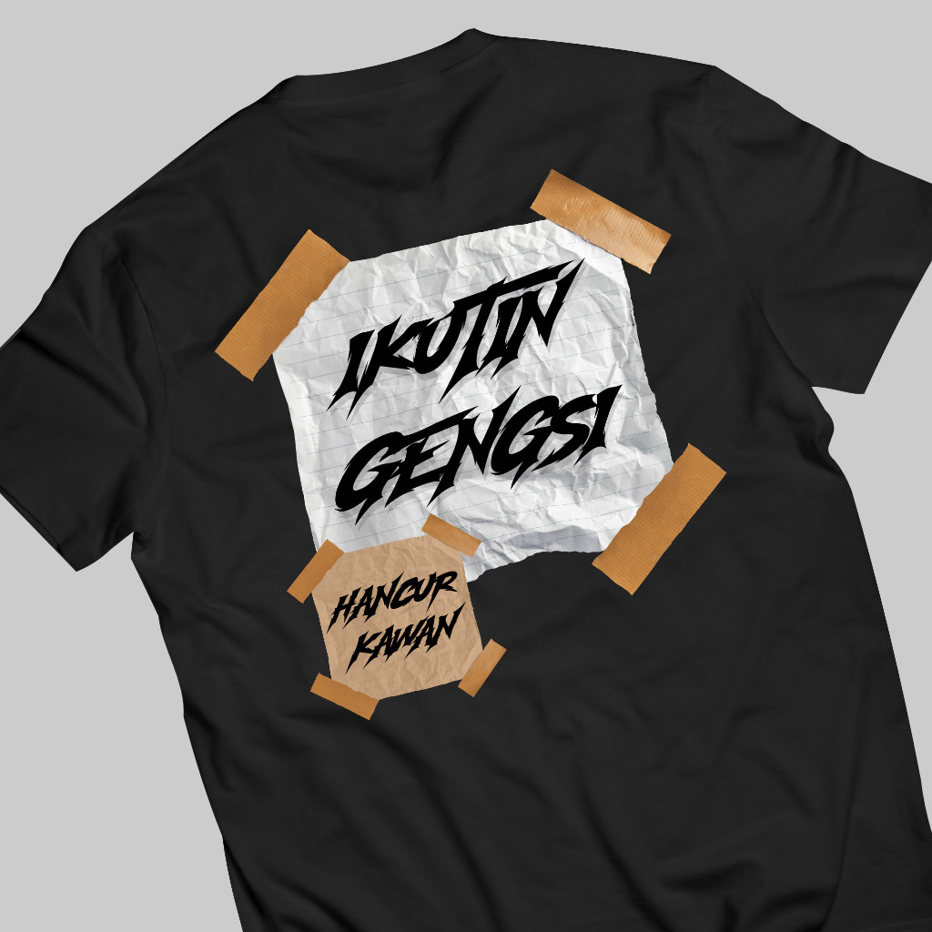 KAOSIND Kaos Followin Gangsi Hancur Kawan | หวีคอตตอนพรีเมี่ยม 100% 24S