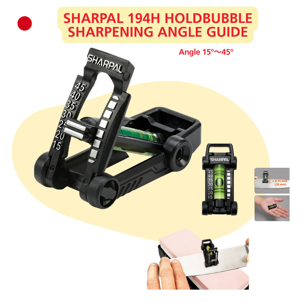<Ready to ship>SHARPAL 194H HOLDBUBBLE Whetstone Knife Sharpener with Angle Guide (Angle 15° to 45°)