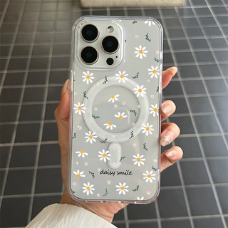 สำหรับ เคสไอโฟน 13 12 11 iPhone 17 16 15 14 PRO MAX 7/8PLUS เดซี่ แม่เหล็ก แอปเปิ้ลโทรศัพท์ จัดส่งจากประเทศไทย