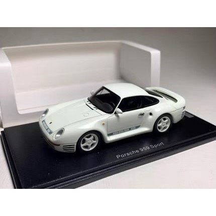Spark Porsche Porsche 959 Sport 1/43 กระเป๋าแท้สีขาว
