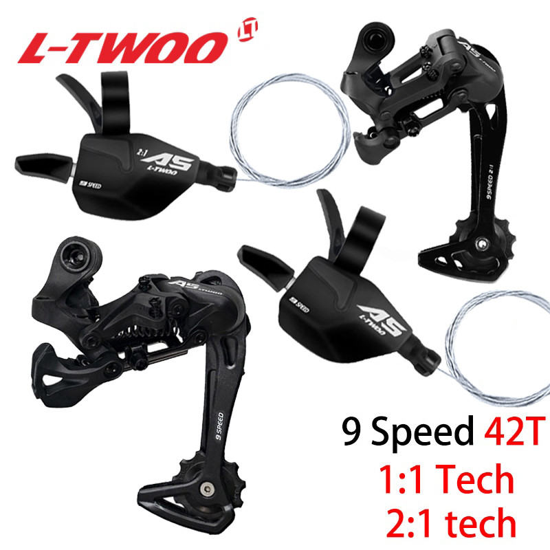 ชุดสวิตช์เลื่อนเกียร์ derailleur trigger shift lever 9 สปีด สำหรับ Shimano SRAM