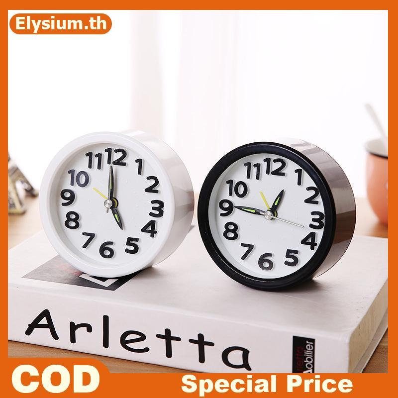 Null Square Round Alarm Clo Small Silent Table Alarm Clo Wake Up Clo แบตเตอรี่ขับเคลื่อนแบบพกพา Alar