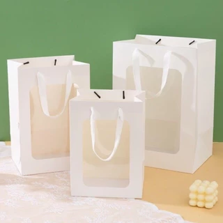🛍️ขายส่ง! ถุงแพ็คเกจหน้าต่างใส เห็นของinsideชัดเจน กระดาษเหนียวไม่ขาดง่าย สำหรับห่อตุ๊กตา/ดอกไม้ ราคาพิเศษ