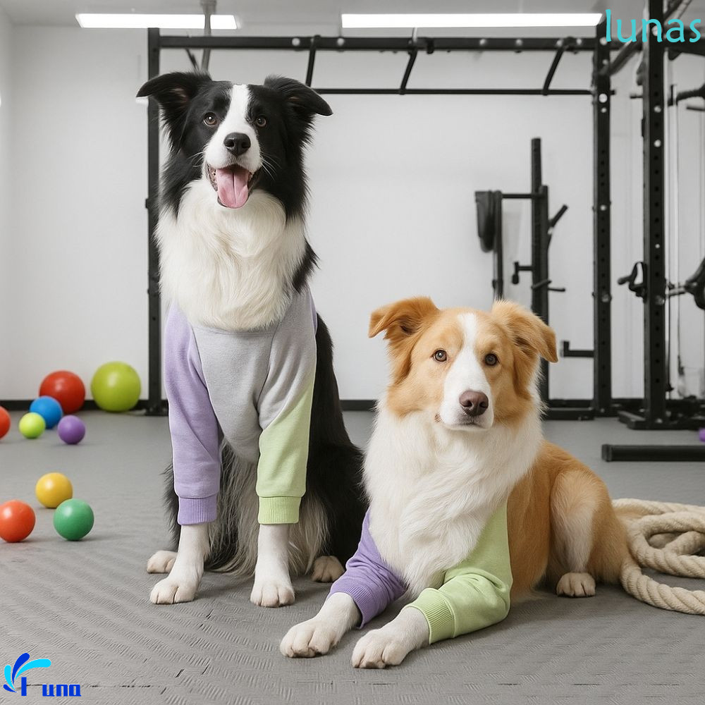 LUNASOL รัดเข่าสุนัข, ความอบอุ่น Anti-Lick Puppy Elbow Protector, แฟชั่น Breathable ปรับ Soft Pet Fr