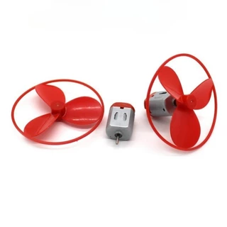 ชุดมอเตอร์ DIY มีปุ่มเปิดปิด พร้อมใบพัด Set Motor ขนาดเล็ก โฮมเมด สำหรับทำเรือ ของเล่นวิทยาศาสตร์