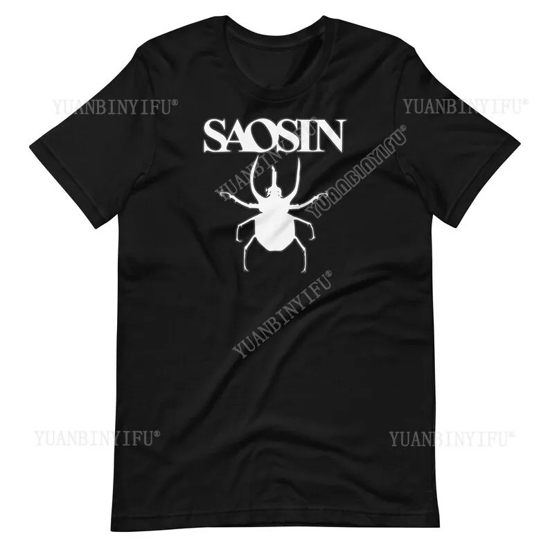 เสื้อยืดวงดนตรี Saosin: เสื้อยืดเพลงโพสต์ฮาร์ดคอร์เมทัลมิวสิค โกธิคเดธ เมโลดิก ธรัชเมทัล แขนสั้น