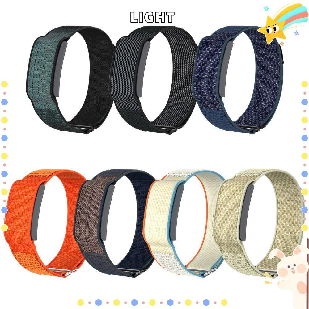 LIGHT Sport Band, Loop Design Adjustable Fitness Tracker Strap, Nylon 22mm Breathable Bicep Band สํา