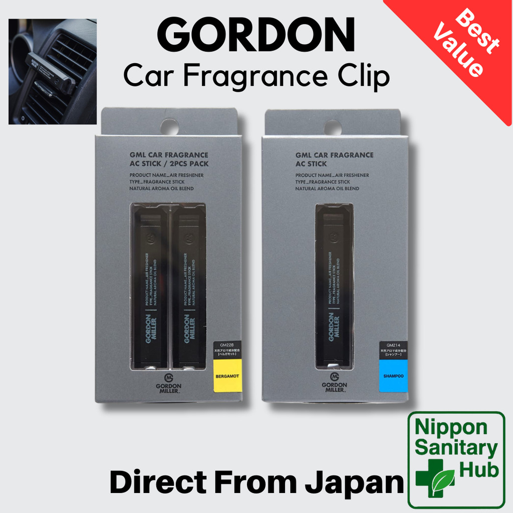 GORDON MILLER Car Fragrance AC Clip Stick Type Minimal Design 1 pc