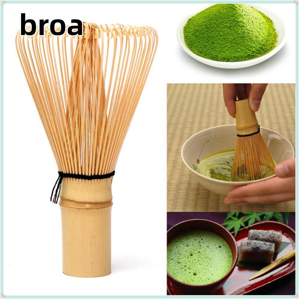 BROA 80 Fringe Bamboo Brush Home Kitchen Green Tea Matcha Bamboo Accessories