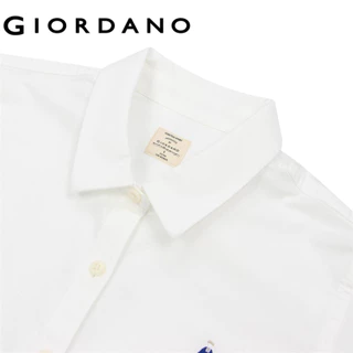 GIORDANO เสื้อเชิ้ตผู้หญิง Women's Slim Classic Man Oxford Shirts 05345038