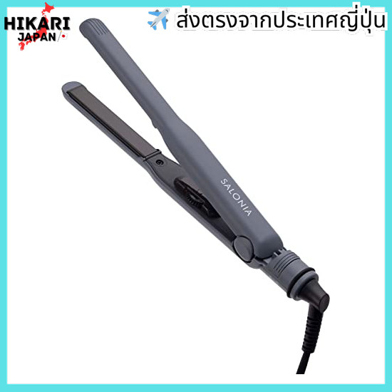 จากประเทศญี่ปุ่น✈ SALONIA SALONIA Straightening Iron Hair Iron with Heat Resistant Pouch, Internatio