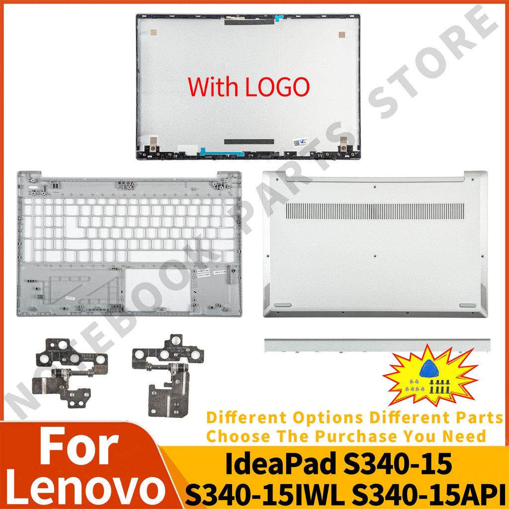 สําหรับ Lenovo IdeaPad S340-15 S340-15IWL S340-15API ใหม่ปกหลัง LCD Palmrest ด้านล่าง AM2GC000110