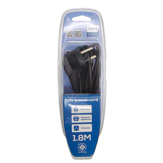 PHILIPS ปลั๊กไฟ AC POWER CABLE สายไฟ AC ของแท้ รุ่น SPC1100BA/670 ยาว 1.8 เมตร ใช้งานได้อเนกประสงค์