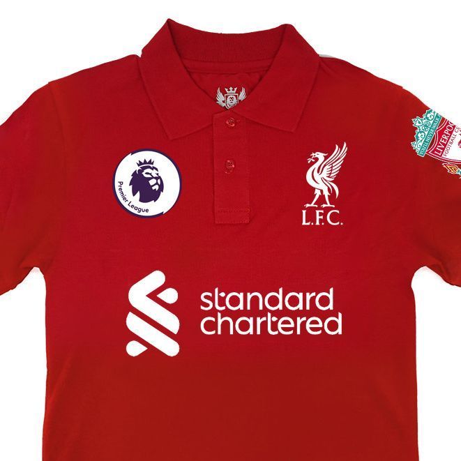 Liverpool Liverpool Fc Men's Polo Shirt 3D Printed Football Breathable Polo Shirt Men's Outdoor Spor