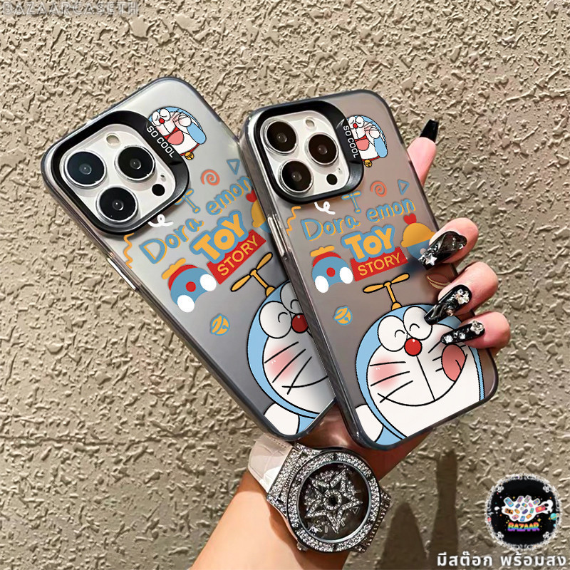 ของมาใหม่ เคสโทรศัพท์12 การ์ตูนโดเรม่อนฮอต เคสแข็งทนทานสี่สี For IPhone17 16 13Pro 12 11 14 15 Pro MAX XR XS 7/8Plus SE2