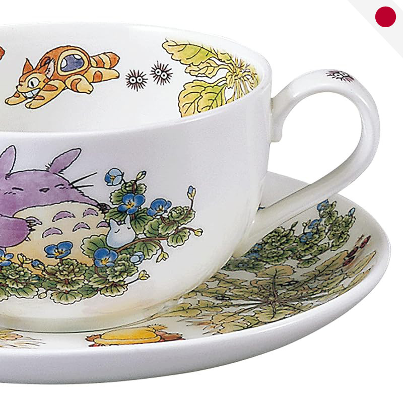 Noritake Totoro Collection ชุดแก้วและจาน Bone China (แบบต่างๆ) - เข้าไมโครเวฟได้