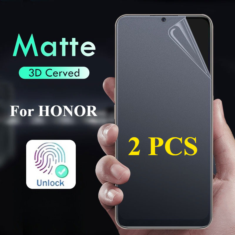 2PCS Matte Hydrogel ฟิล์มสําหรับ HONOR 400 300 200 100 90 70 50 X9 X9C X9B X8 X8B X7 X7A X7B X7C X6 X6B Magic 7 6 5 4 RSR Pro Lite สมาร์ทหน้าจอป้องกันฟิล์ม