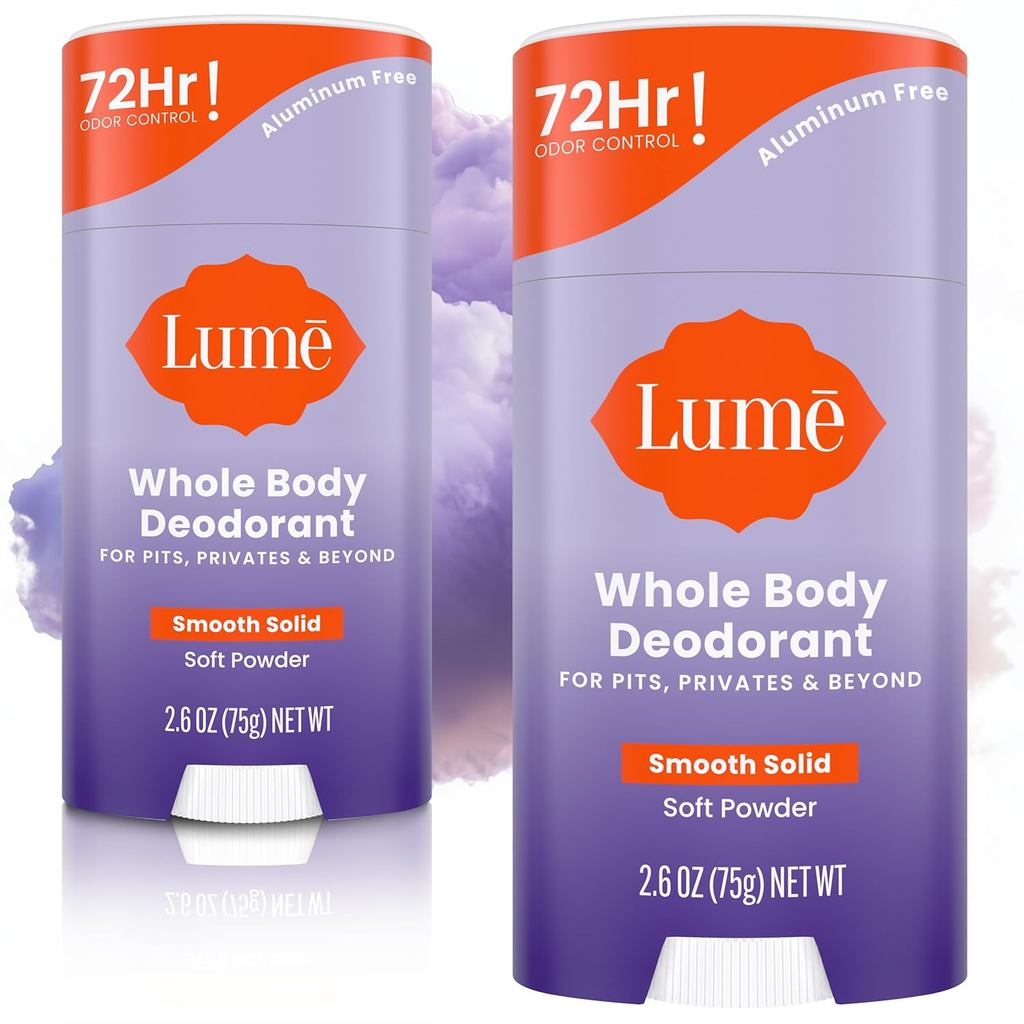LumeWholeBodyระงับกลิ่นกาย-oothSolidStick-72HourOdorControl-AluminumFree,BakingSafe-2.6Ounce(Packof2