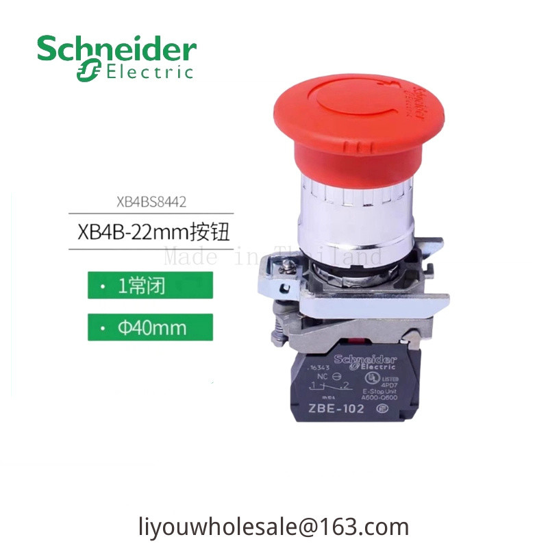 Schneider XB4 Series ปุ่มหยุดฉุกเฉิน ZB4BS542 XB4BS8442 XB4BS8444 XB4BS8445 BS8844