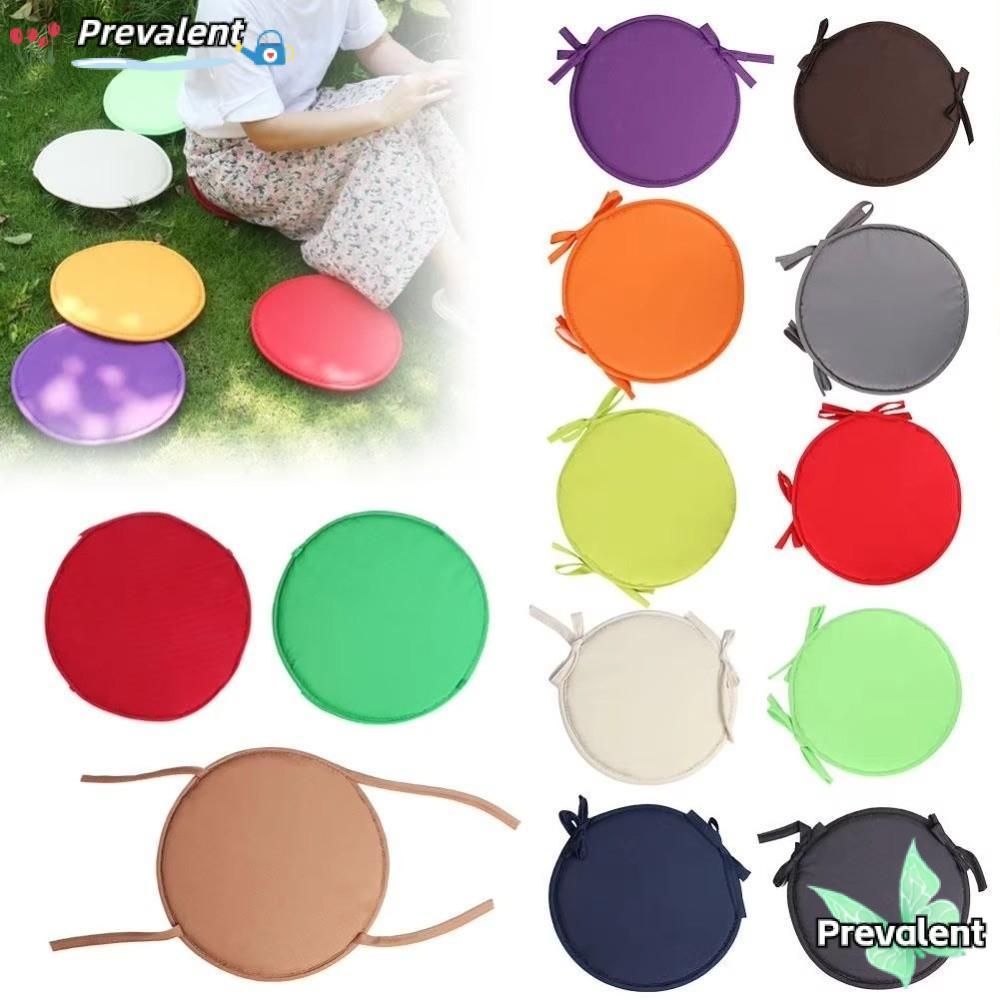 PREVALENT รอบเก้าอี้ Pad,ล้างทําความสะอาดได้ 30*30 ซม.เบาะเก้าอี้วงกลม,การออกแบบที่เรียบง่าย Candy สีฟองน้ําหนาพร้อม Drawstring สตูลเบาะสวน Patio ห้องครัวสํานักงาน