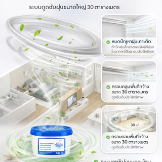 COD กำจัดฝุ่นอย่างรวดเร็วใน 3 วินาที🧹 เครื่องกรองฝุ่นอเนกประสงค์นี้มีระบบตรวจจับอัตโนมัติ ครอบคลุมพื้นที่ 30 ตารางเมตร