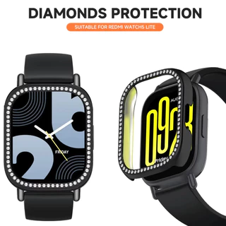 เคสพีซีเพชรระยิบระยับ for Smartwatch Redmi Watch 5 Active ป้องกันหน้าจอกันชนปกคลุมสำหรับดูสมาร์ท for Redmi Watch 5 Lite