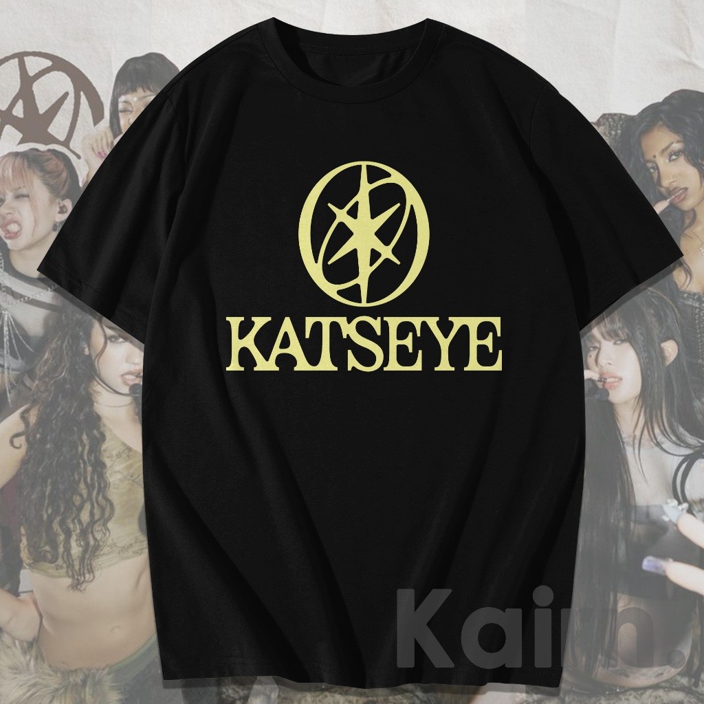 KAIRN - เสื้อยืดโลโก้ KATSEYE / KATSEYE TSHIRT / FANSMERCH เสื้อยืดพิมพ์ลาย
