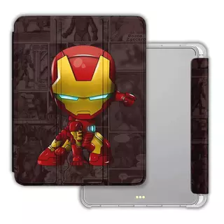 เคสสำหรับ ไอแพด โหมดสามพับ for ipad gen10 gen11 Air5 air4 Air6 Air7 Air11 gen9 gen8 gen7 gen6 gen5 Air2 Air3 Mini4 mini5 mini6 mini7 Spider-Man / Iron Man for ipad case เคสไอแพด