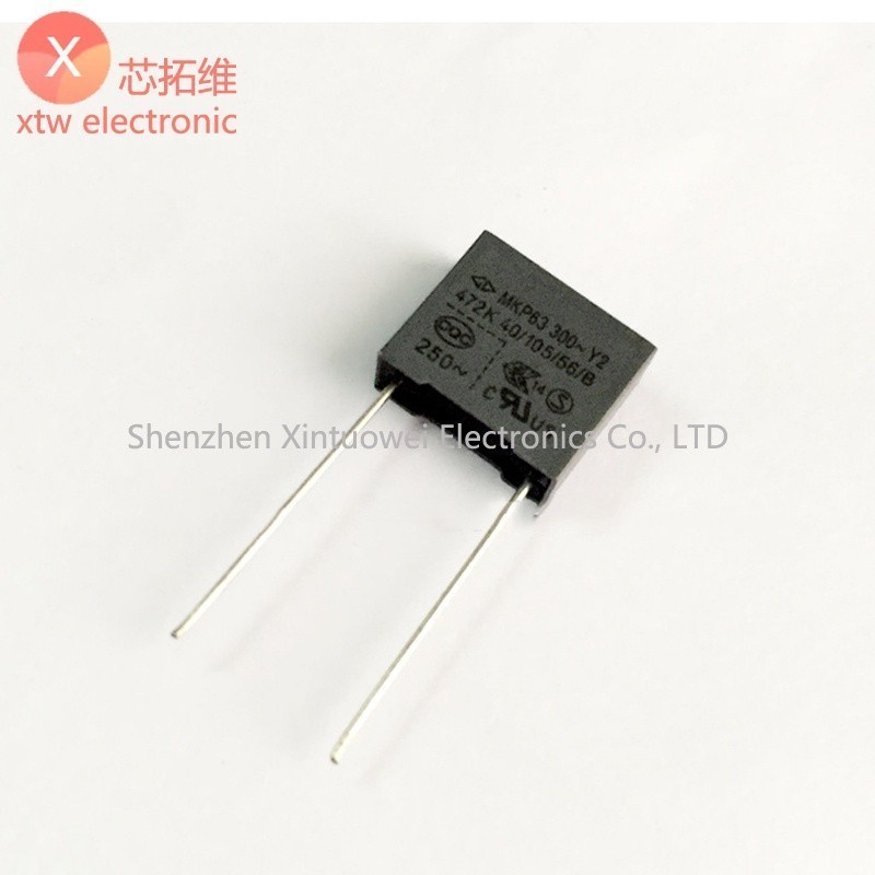 10 ชิ้น/ล็อตตัวเก็บประจุความปลอดภัย MKP63 Farad Y2 300V472K AC ฟิล์มตัวเก็บประจุ 4.7NF 472 P = 10 มม