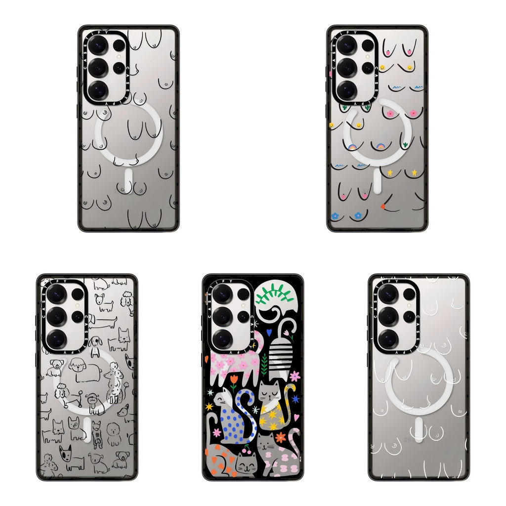 SAMSUNG Black Lamb Studio Magnetic Impactเคสโทรศัพท์สําหรับSamsung Galaxy S22 S23 S24 S25 S26 Ultra 