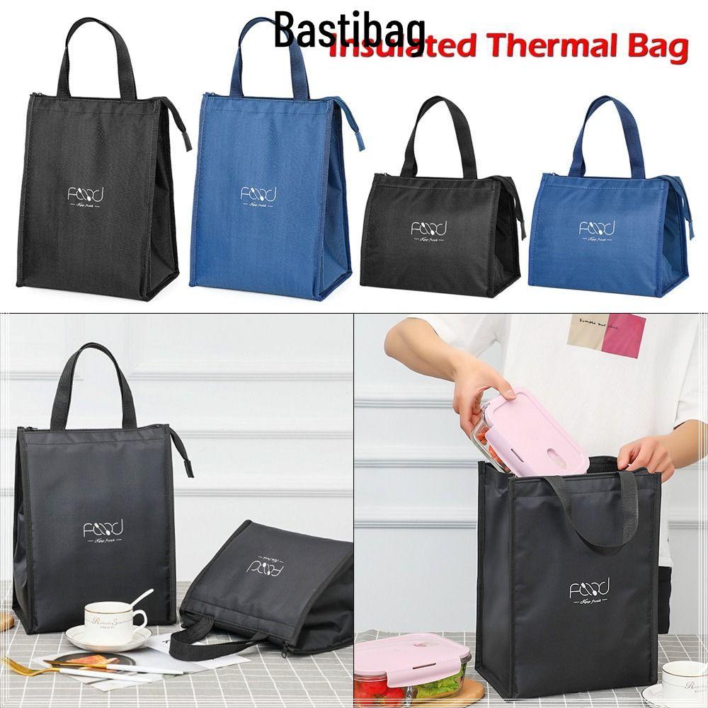 BASTILIBAG กระเป๋าเก็บความร้อนฉนวนกระเป๋าเก็บของแบบพกพากระเป๋าเดินทางอาหารเช้า Organizer