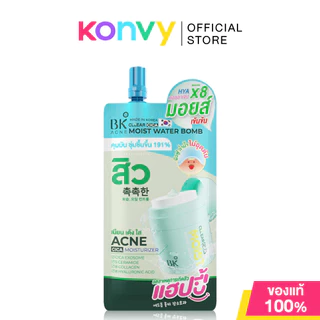 BK Acne Cllear Cica Moist Water Bomb 12g บีเค แอคเน่ เจลฟื้นเกราะผิว ช่วยคืนสมดุลความชุ่มชื้น ลดรอยแดง.
