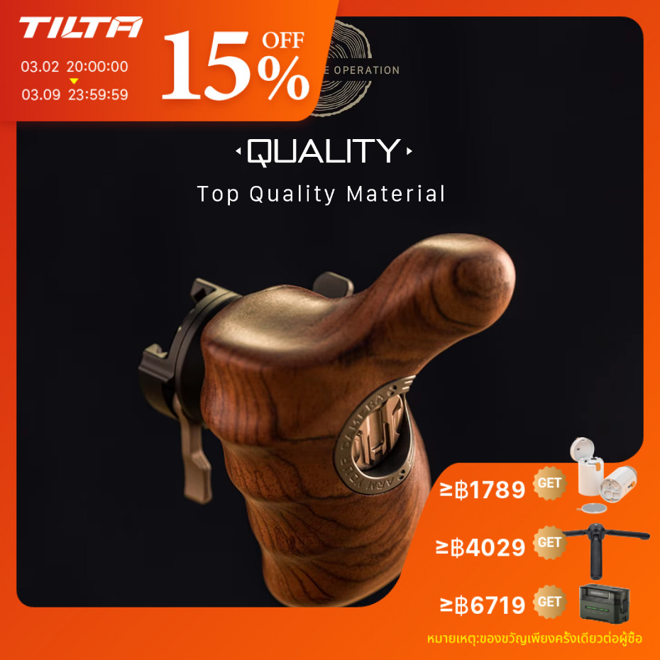 TILTA Advanced Handle ซ้ายและขวาสําหรับกล้อง DSLR สําหรับ Sony Canon BMPCC NIKON Handle สิ่งที่แนบมา