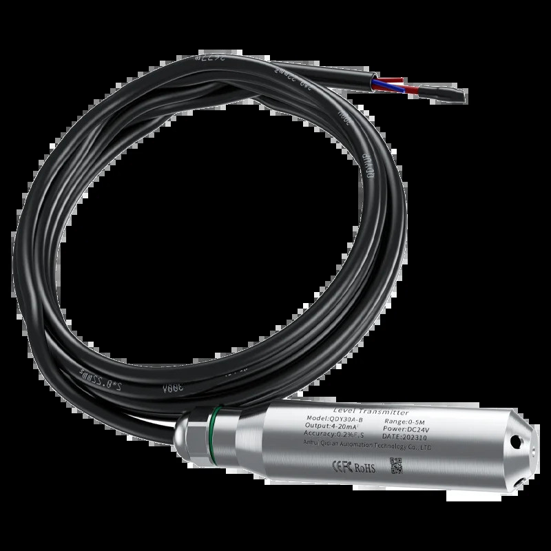 Original ใหม่เซ็นเซอร์ระดับน้ํา 4-20mA 0-10V 0-5V RS485 เครื่องส่งสัญญาณระดับน้ํา 0-5m Liquid Level 