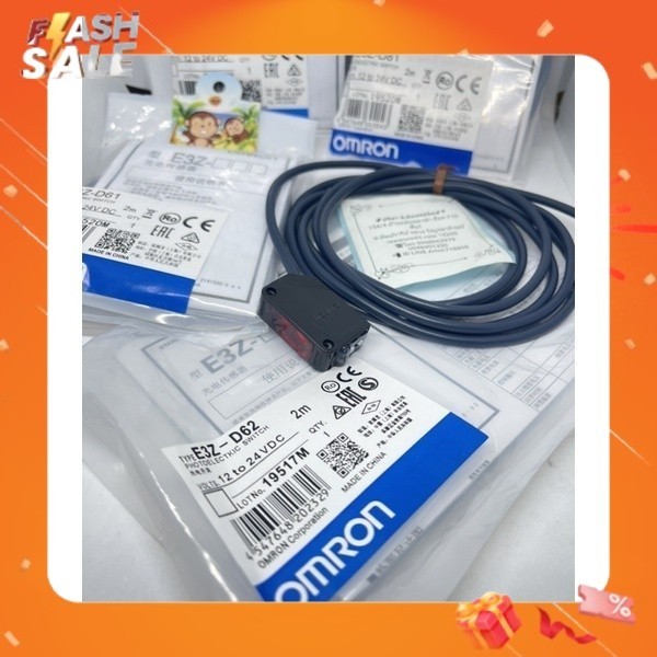 Omron Photoelectric Sensor E3Z-D61,E3Z-D62 E3Z-D81,E3Z-D82 ของแท้ พร้อมส่งที่ไทย ส่งทุกวัน