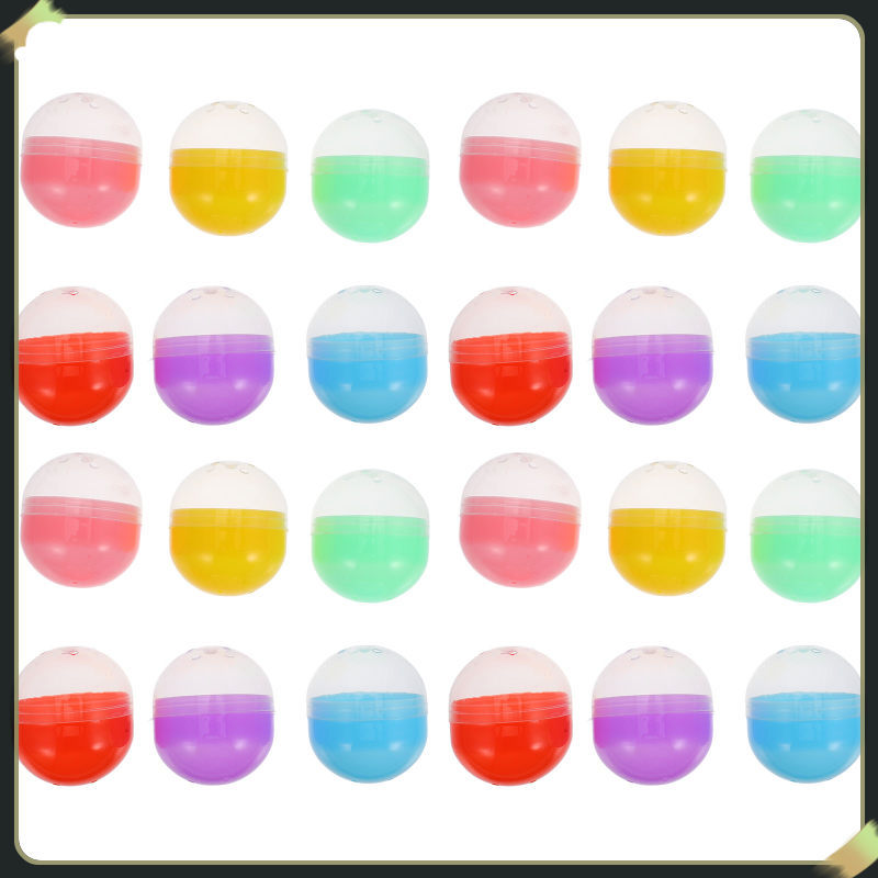 50 ชิ้น Claw Machine ของเล่นหยอดเหรียญ Bauble Spheres แคปซูลที่ว่างเปล่า Gumball liyuanddi
