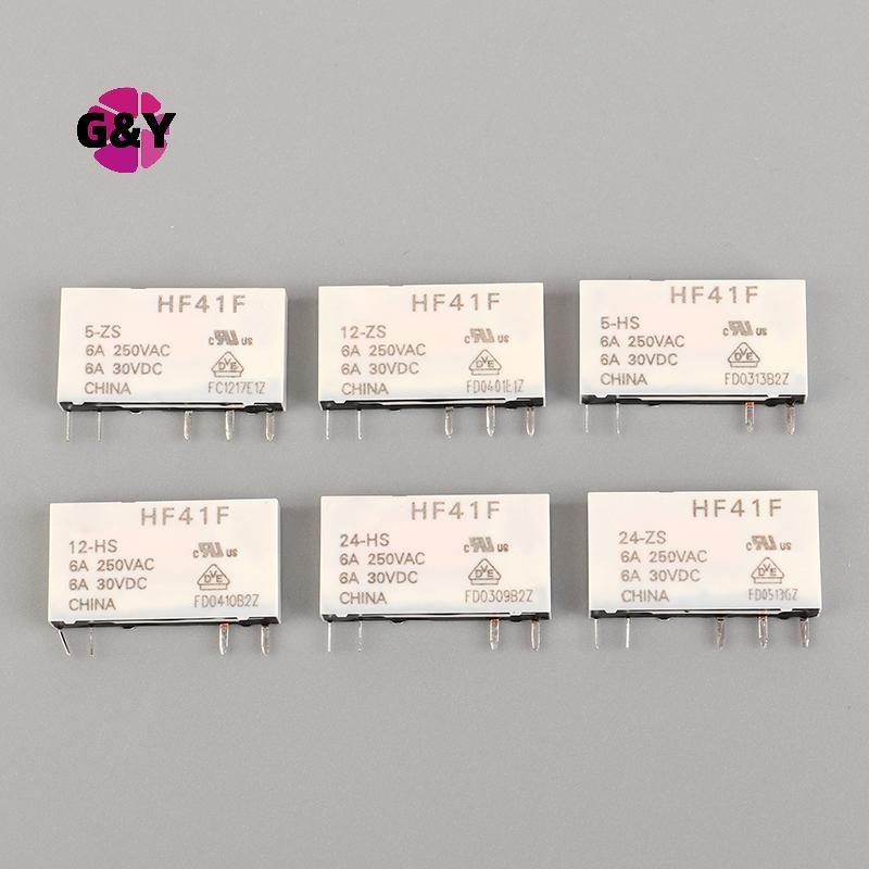 G&Y HF41F-24-ZS HF41F-12-ZS HF41F-5-ZS HF41F-5-HS HF41F-12-HS HF41F-24-HS รีเลย์อุตสาหกรรม Subminiat