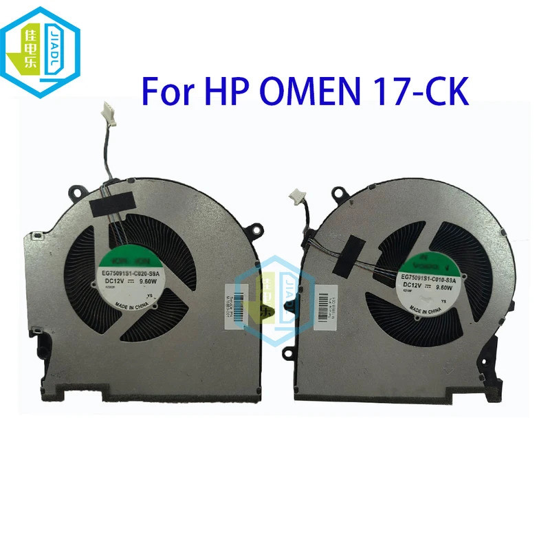 9.6W แล็ปท็อป CPU GPU พัดลมระบายความร้อนสําหรับ HP Omen 17-CK Plus 17-CK1021TX TPN-Q266 17-CK000 M78