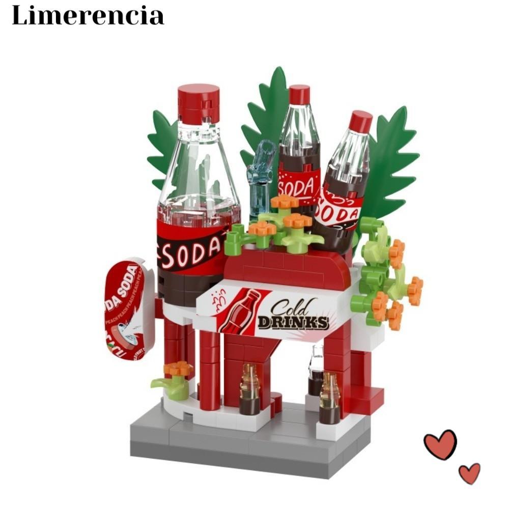 LIMERENCIA City Building Blocks, Mini Micro Blocks Mini Shop Blocks, Building Blocks ของเล่นไมโครบล็