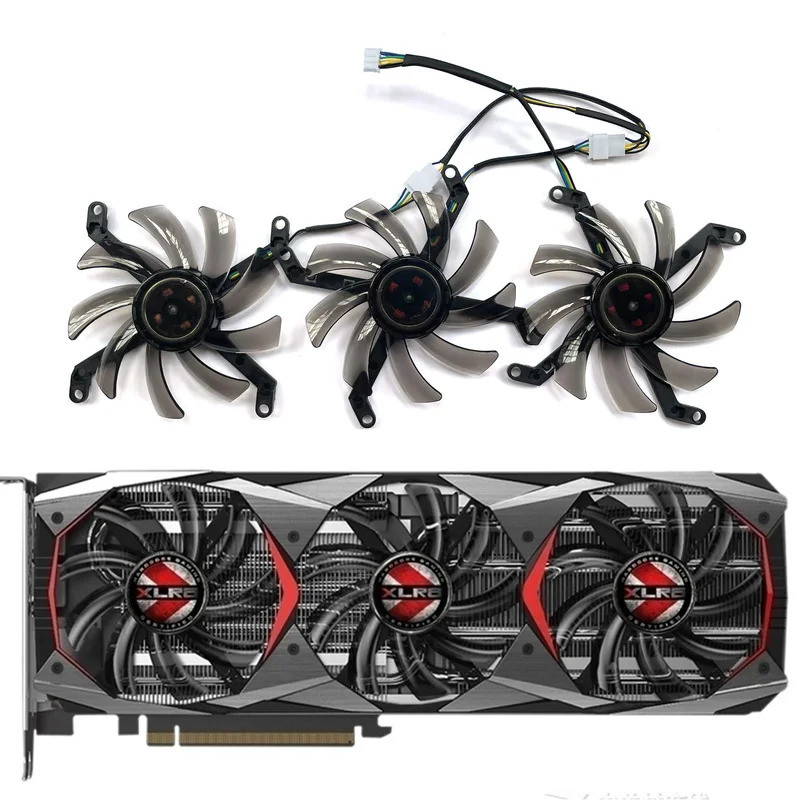 HL 3 ชิ้น T129215SU DC 12V 0.5A gtx1080ti GPU Cooler สําหรับ PNY Manli Geforce GTX 1080Ti 11Gb XLR8 