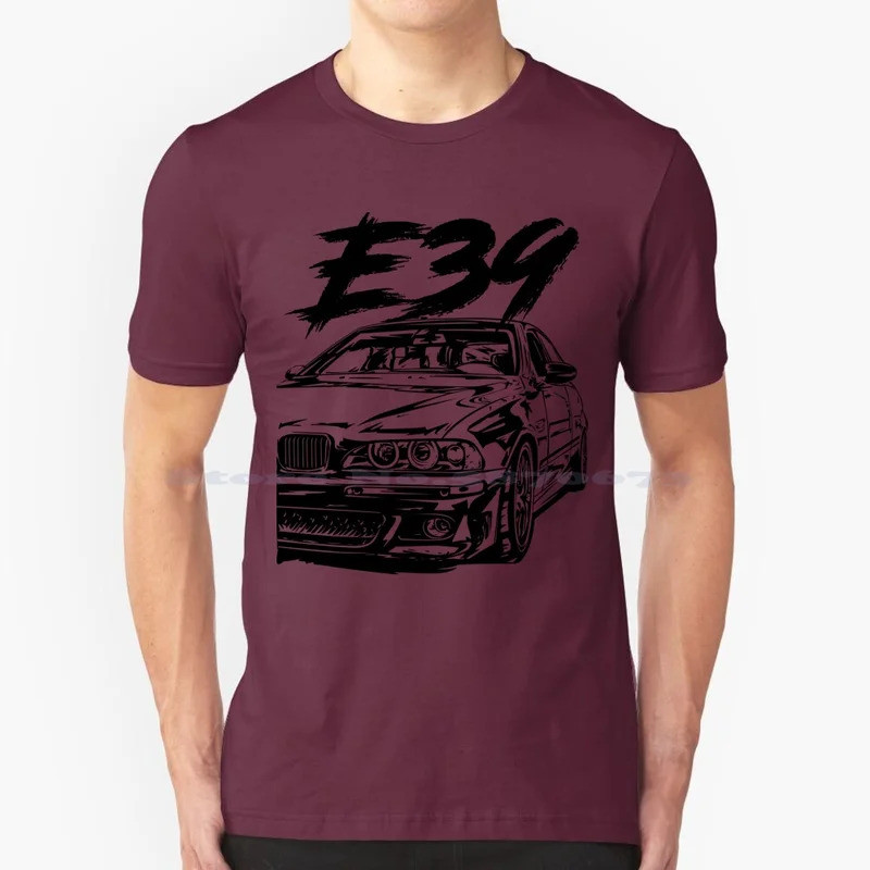 เสื้อยืด E39 "Dirty Style" ผ้าฝ้าย 100% สำหรับผู้ที่ชื่นชอบ E39 ผู้รัก E39 งานปรับแต่ง E39 เครื่องยน