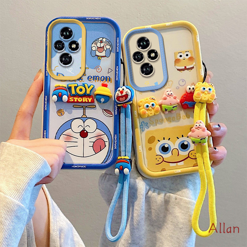 เคส honor 200 5G กรณี TPU 2026 ใหม่ Kawaii ซิลิโคนนุ่มคลุมทั้งหมดกันกระแทก, Lanyard Anti-Loss เคสโทรศัพท์ BSJGS ราคา ถูกที่สุด ดีลบีเคเค แกลเลอรีภาพที่ 2