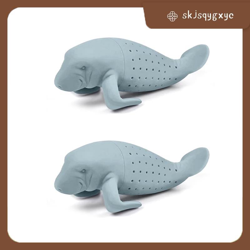 skjsqygxycSilicone Manatee Strainer Manatee Fish Design Tea Strainer Design Leak Tea Tea Set Tea Acc