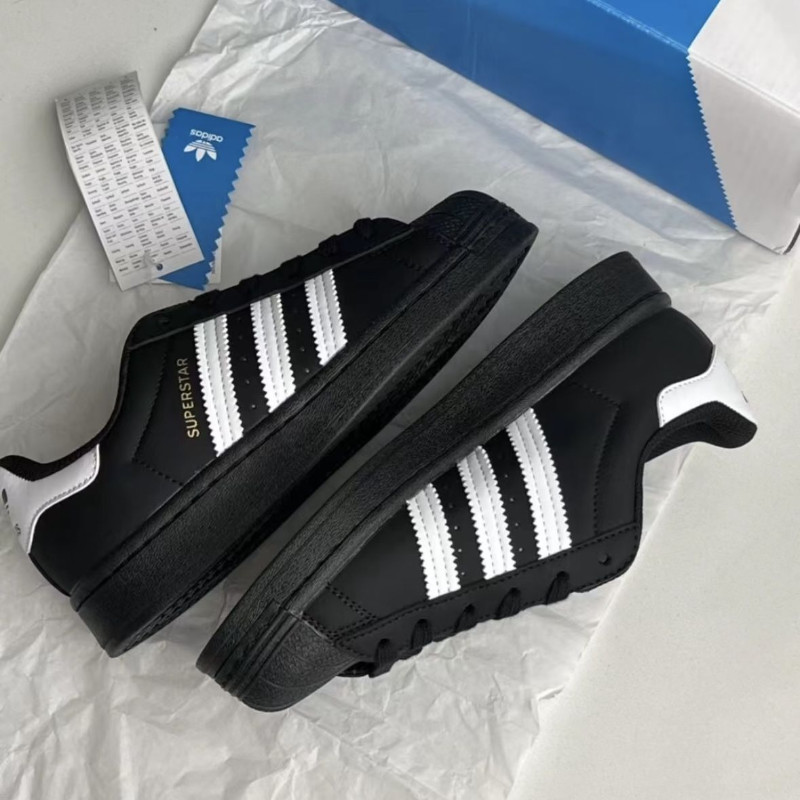 กีฬา Coach Chicago Classic Gold Label Shell All-Match Black Gold รองเท้าสีขาวขนาดเล็ก Casual ผู้ชายผ