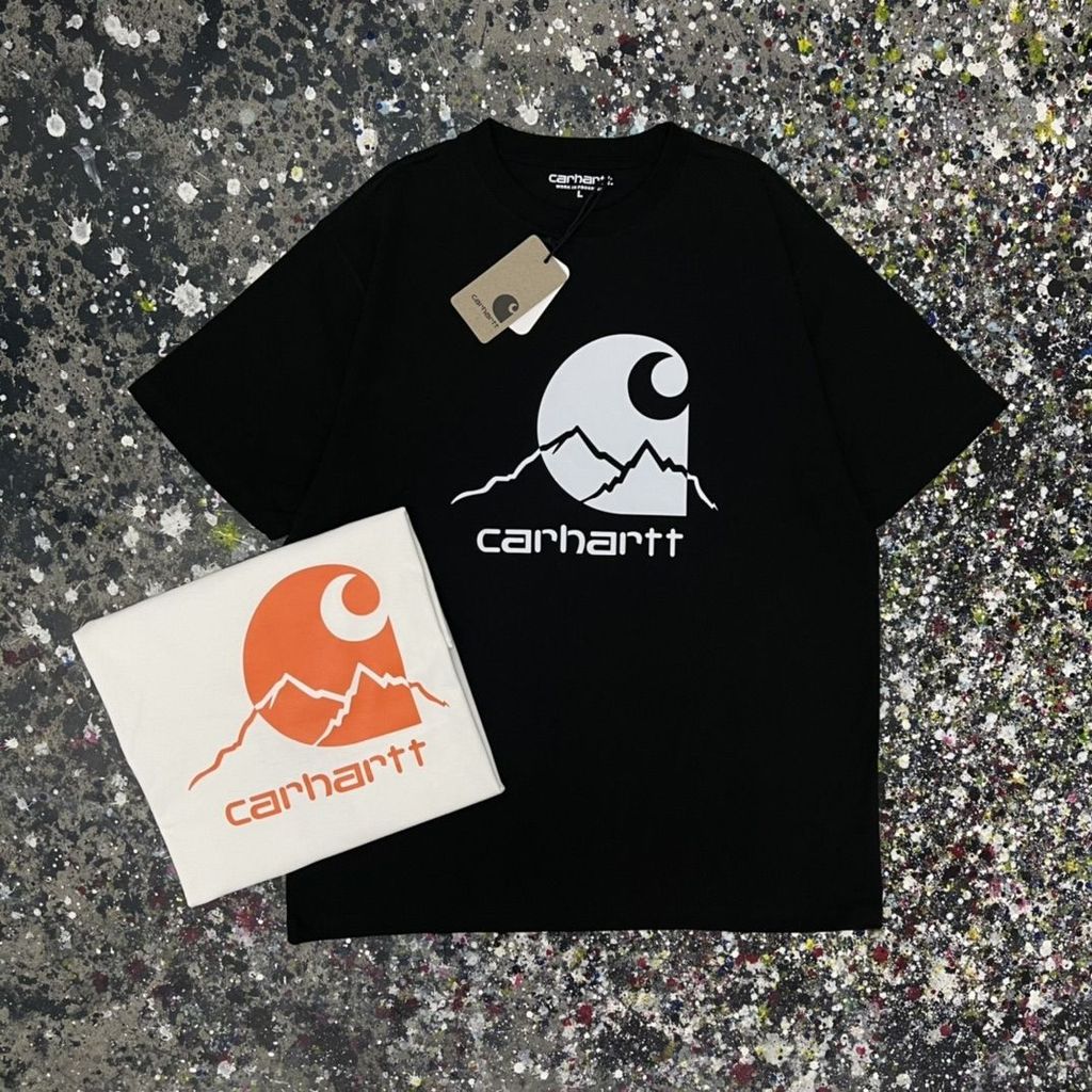 CARHARTT CARHARTT Tooling Street Wear เสื้อยืดพิมพ์ลายภูเขา RQVA
