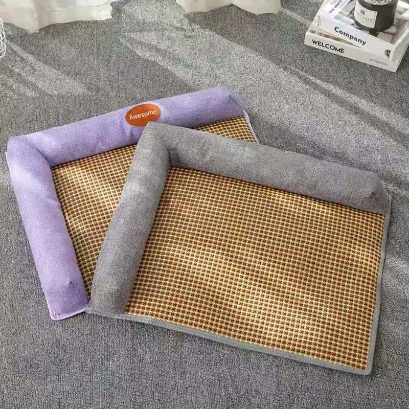 夏季猫咪凉席窝新款狗窝猫咪泰迪夏通用猫窝四季床垫小型犬20260306Summer Cat Cool Mat Bed, New Dog Bed, Cat and Teddy Bear Summer U